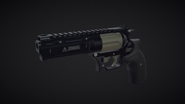 Revolver .357 3D Model