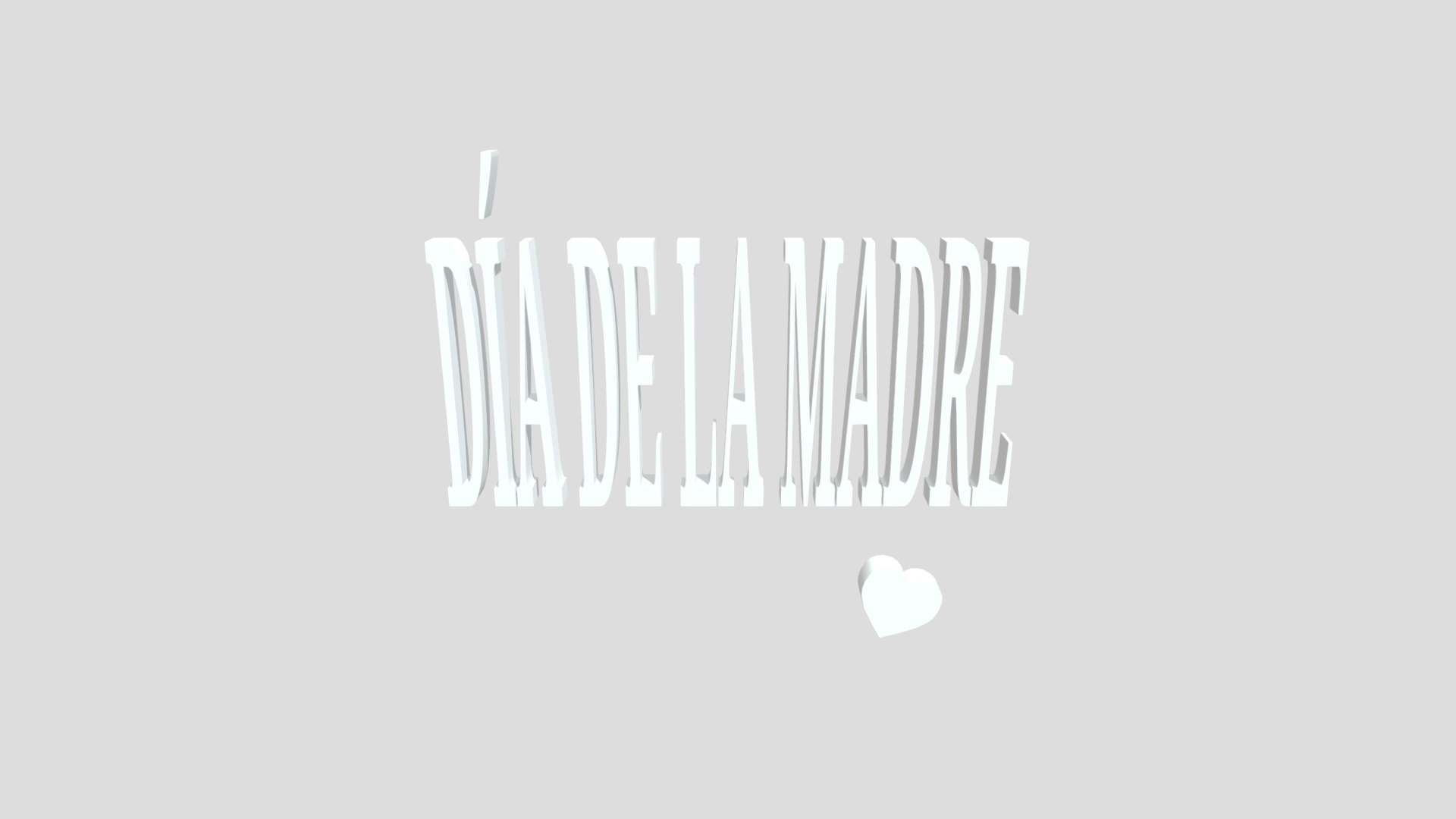 Día de la madre 3D