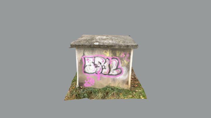Concrete box (iPad Pro scan) 3D Model
