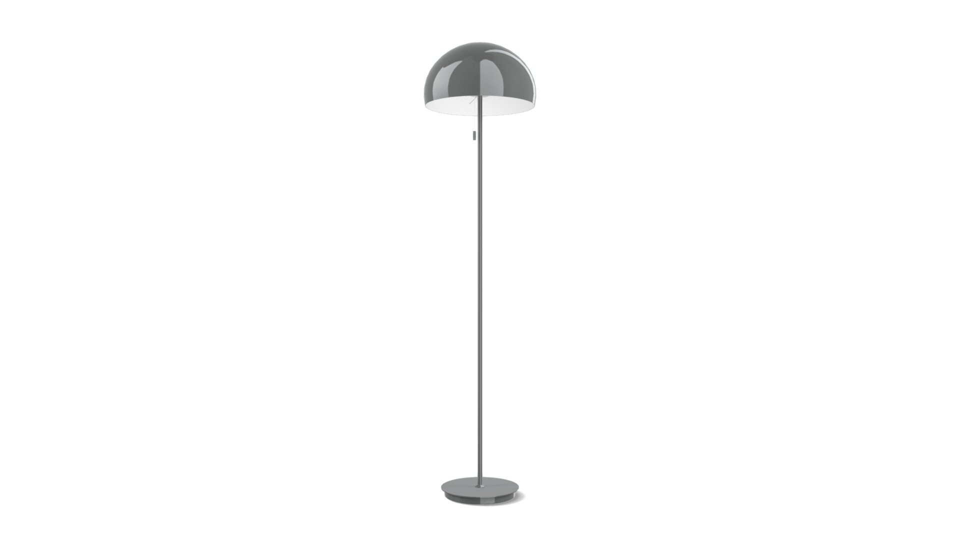 Collet Floor Lamp, Chrome