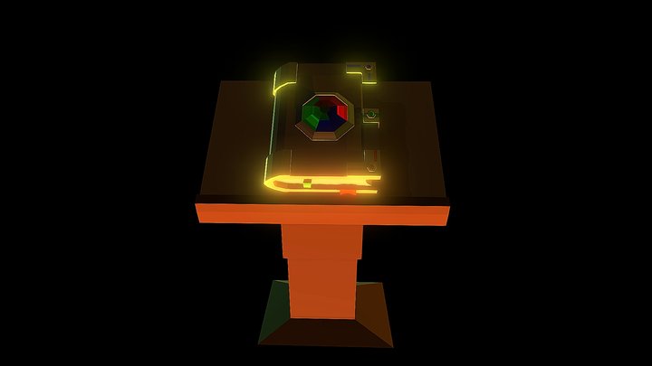 Fantasy book 3D Model
