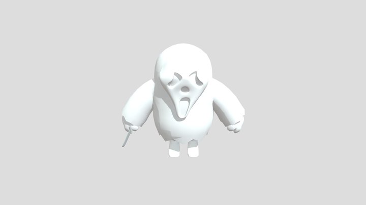 Ghostface with Fall Guys asthetic 3D Model