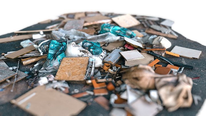 Urban Trash (Garbage, Rubbish) - Photoscaned 3D Model