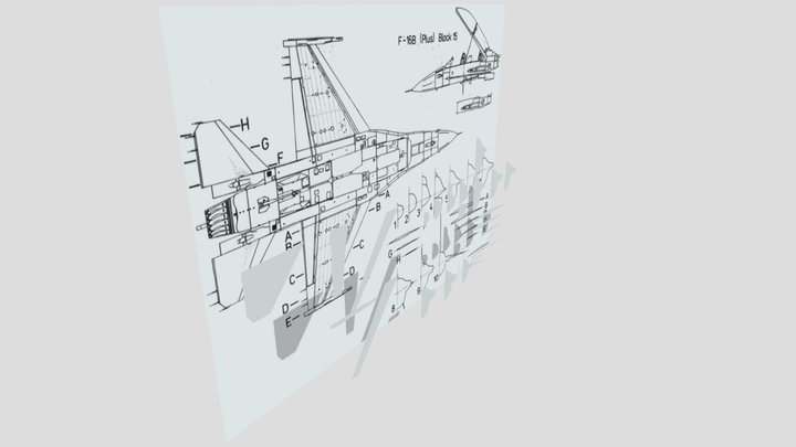 F-16 parts.3 – Gratis 3D-model STL