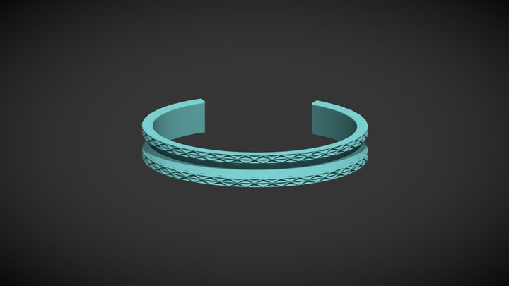 Hair Tie Bracelet 3D Model