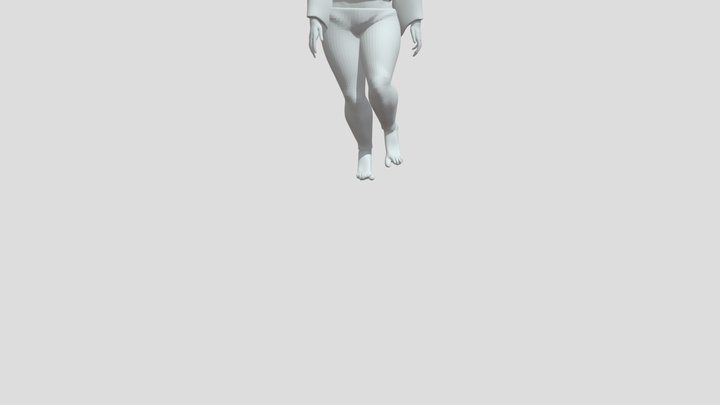 Catwalk Walk Forward High Knees 3D Model