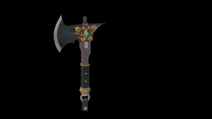 Fantasy Axe 3D Model