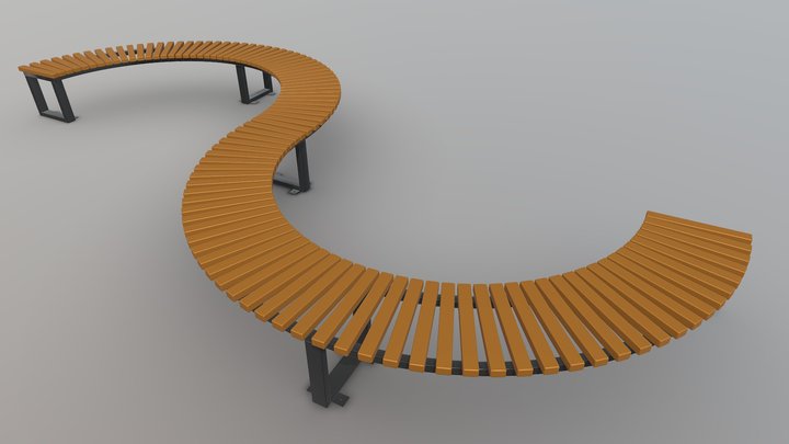 МАФ Скамья 01 3D Model