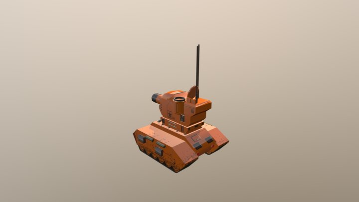 3ds Tank Photoshop Uv Layout 3D Model