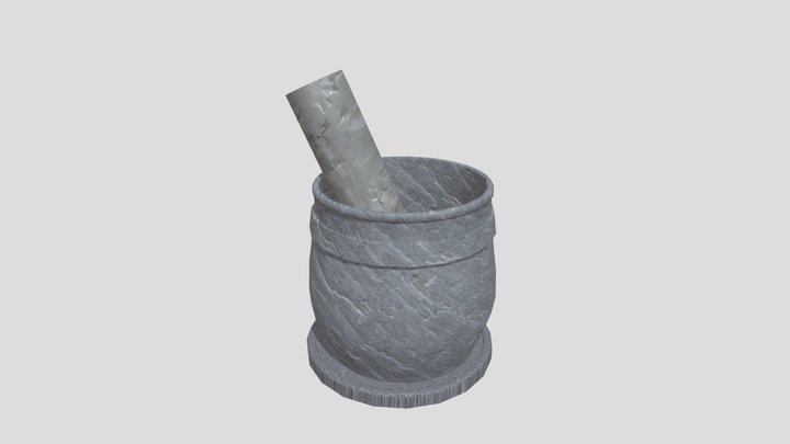 Mortar And Pestle 3D Model