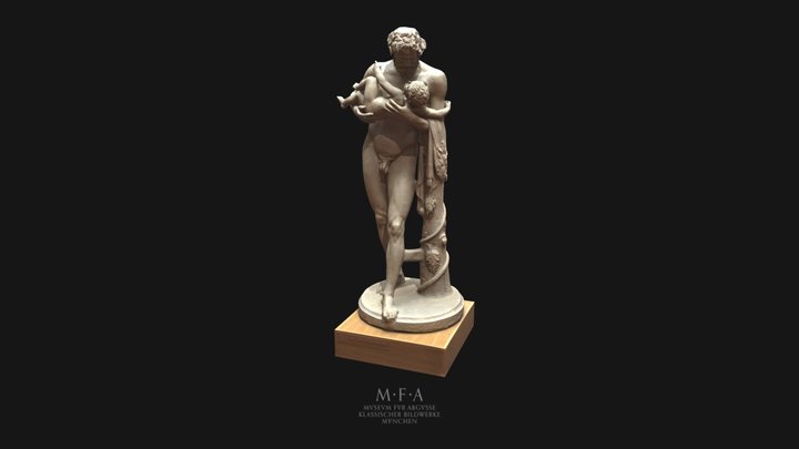 Silen mit Dionysoskind 3D Model