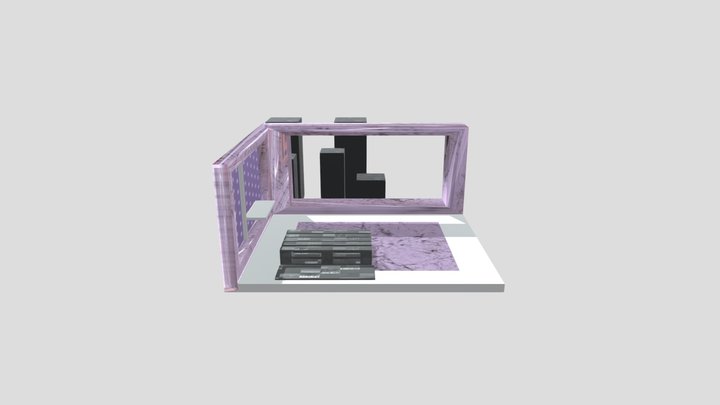 Habitación Cyberpunk_Base 3D Model