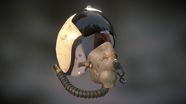 New Zealand Airforce Helmet (PBR) 3D Model