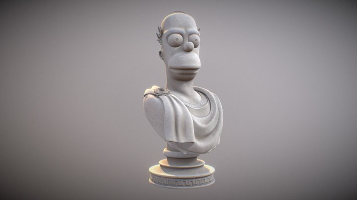 Emperor Homer 3D Model