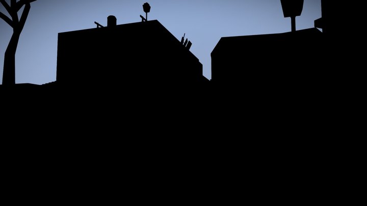 City Scene - Montmartre 3D Model