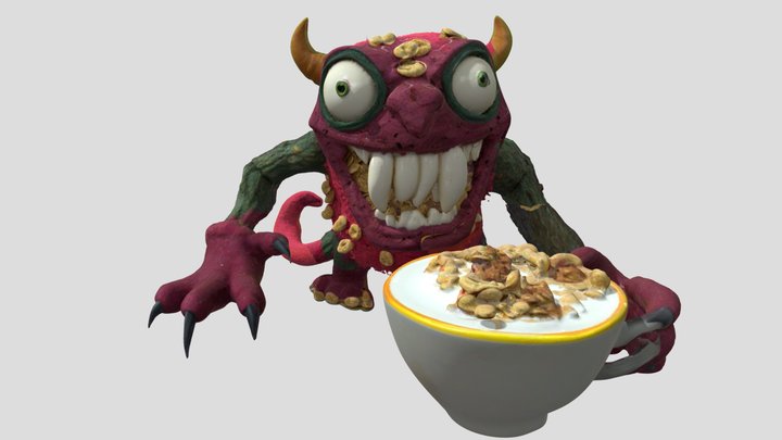 Crunch Fiend - monster – Kostenloses 3D-Modell STL