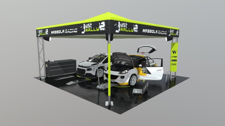 Rally Service Park Pro 3D Model