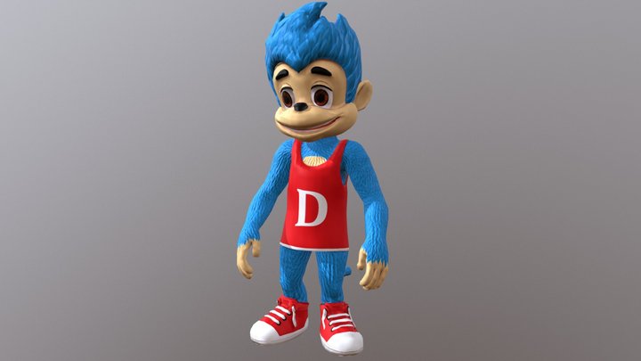 (Danone) Dango character 3D Model