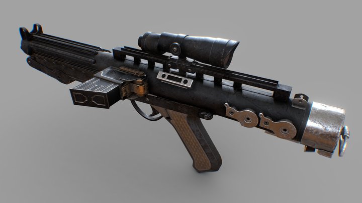 Blaster E-11 3D Model