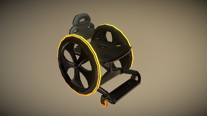 Tuck's Wheelchair WIP 3D Model