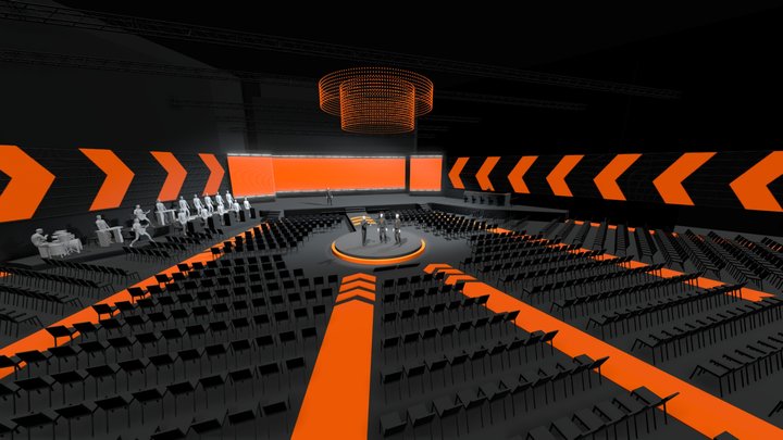 Stage Design 3D Model