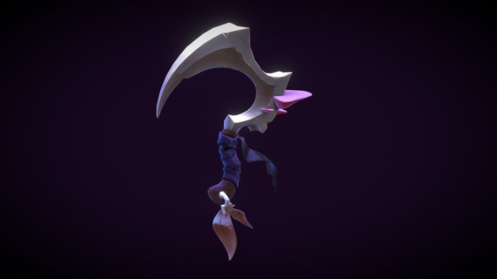 Spooky Scythe Asset 3D Model