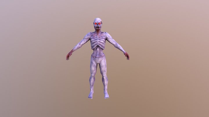 Zombie Purple 3D Model