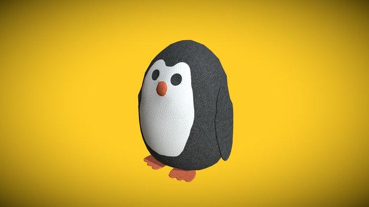 Toy Penguin 3D Model