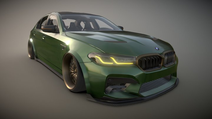 2022 BMW M5 CS 326power 3D Model