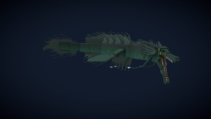 Sea Serpent {Commission} 3D Model