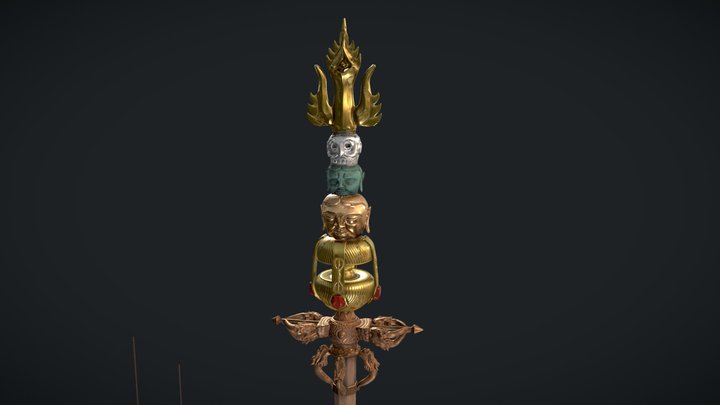 Khatvanga 3D Model