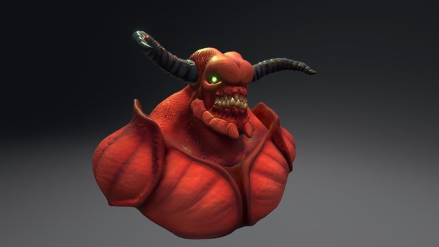Baron of Hell Bust 3D Model