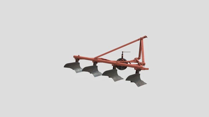 Tractor plow 3D Model