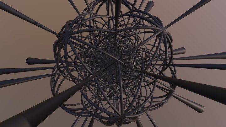 H4 Order-2 Rotation Axes 3D Model