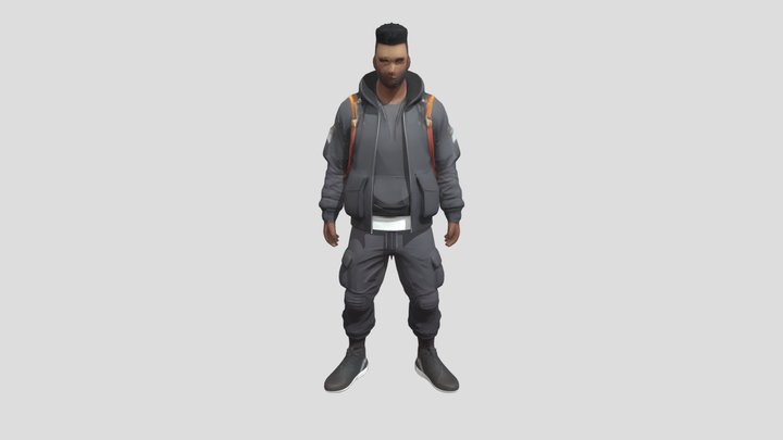stylish man in modern clothing 3D Model