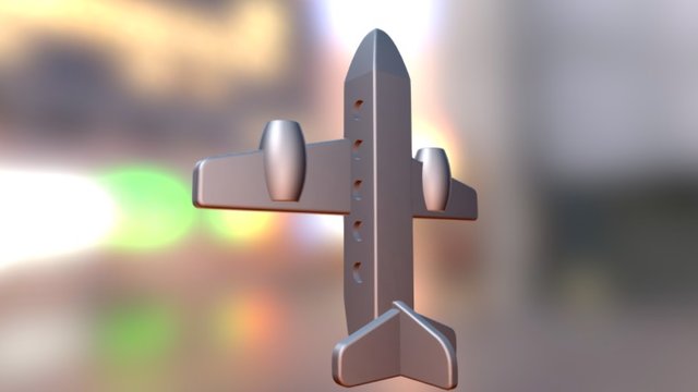 Avião De Madeira 3D Model