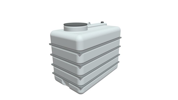 5000 Liter Tank 3D Model