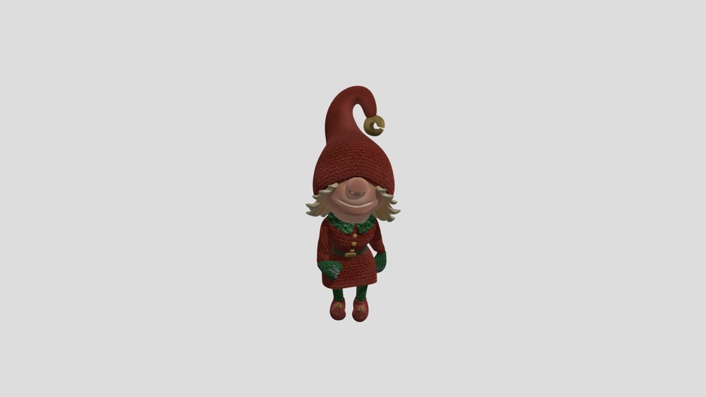 model Christmas Elf Girl