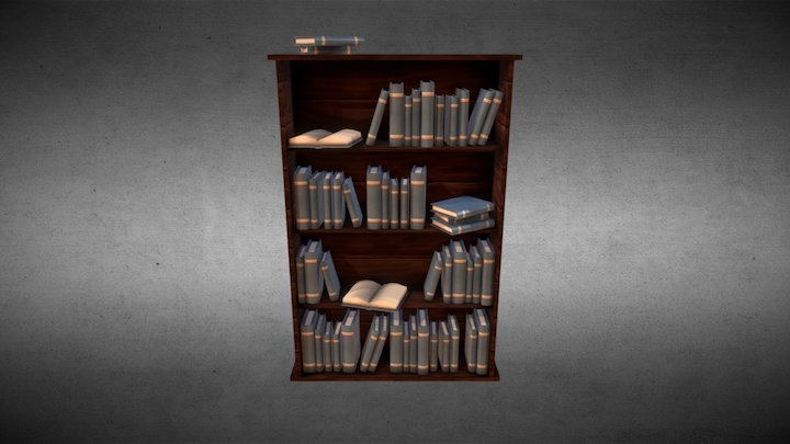 Bookshelf 3D Model
