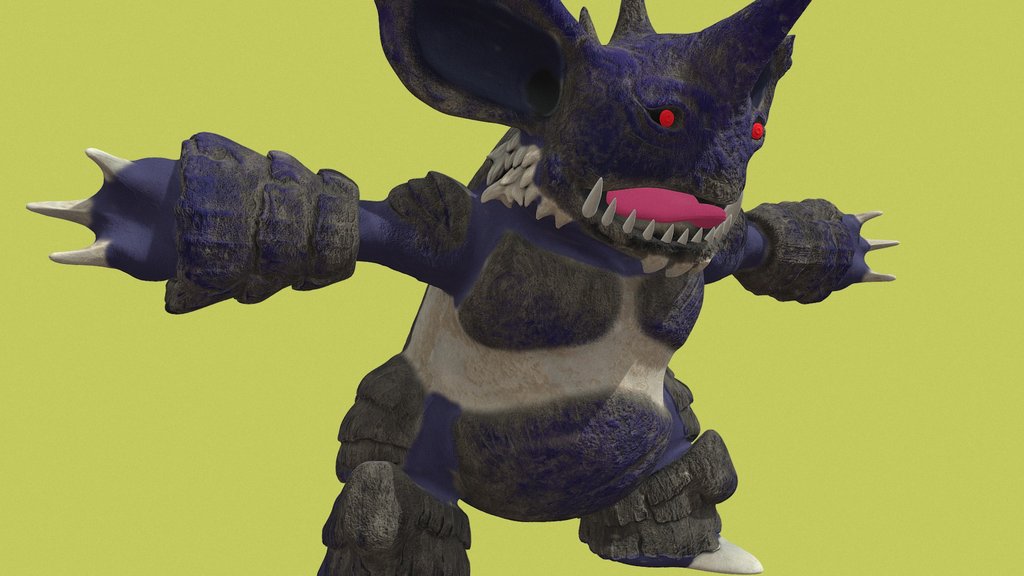 Stylized Realistic NidoKing