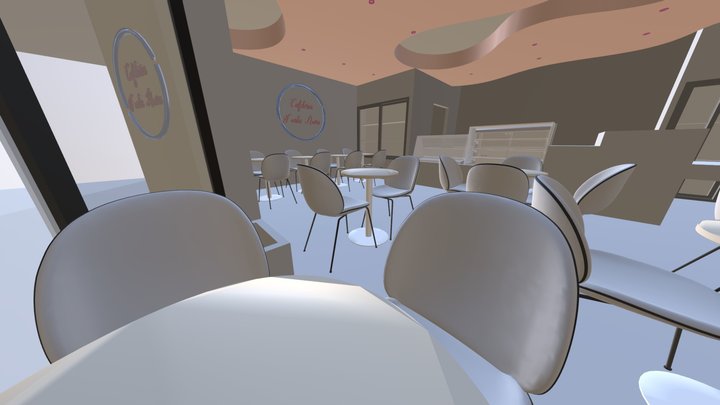 Cafeteria selene 3D Model