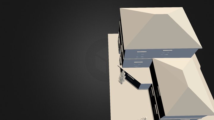 Three Stories with Interiors 3D Model