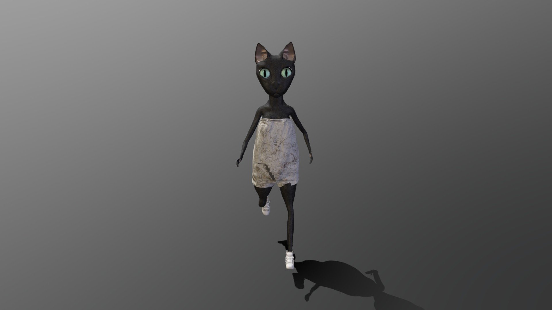 Cat charchter_Running - Download Free 3D model by marianova [a7d16cf ...