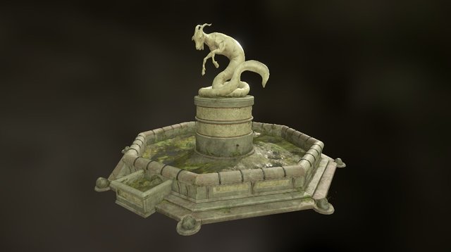 Capricorn Fountain 3D Model