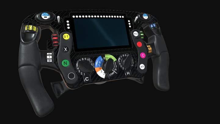 F1 McLaren F1 TEAM Steering Wheel 3D Model
