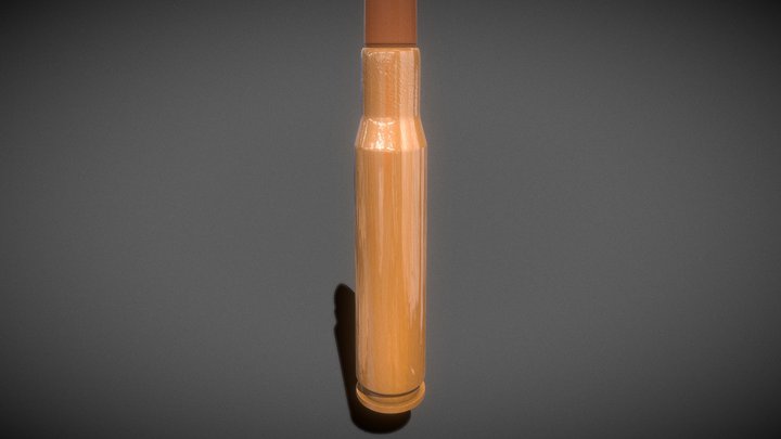 50BMG Bullet (12.7x99mm NATO) REMASTERED 3D Model