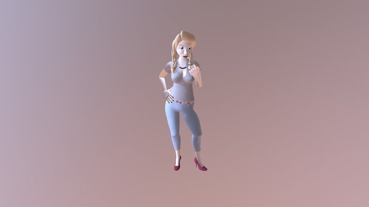 Amber - Character Model 3D Model