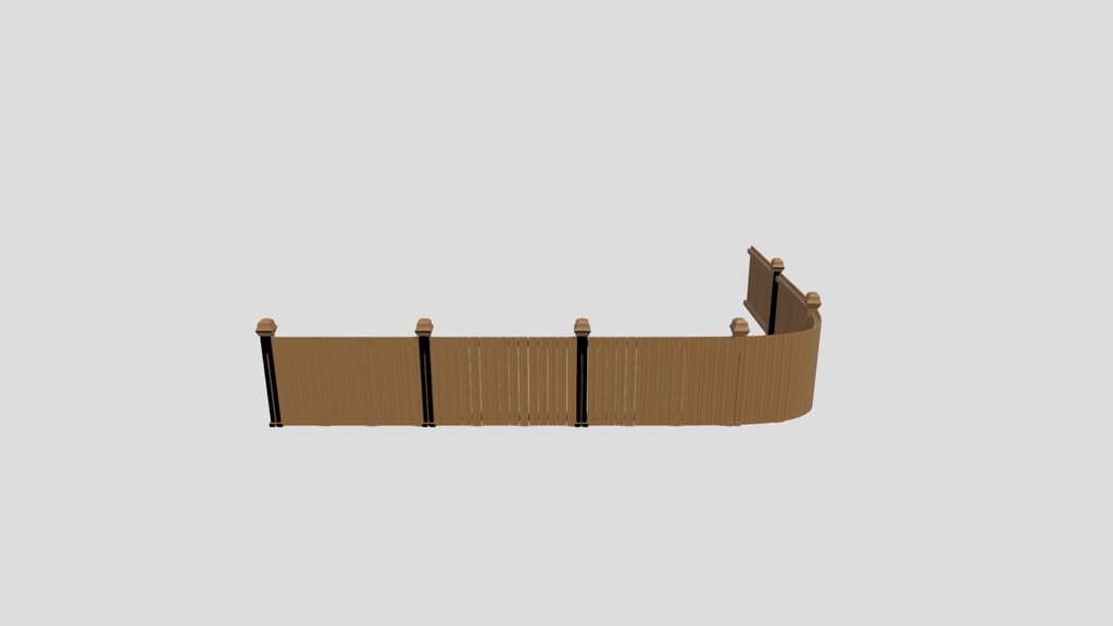 Shapeable Wood Fence