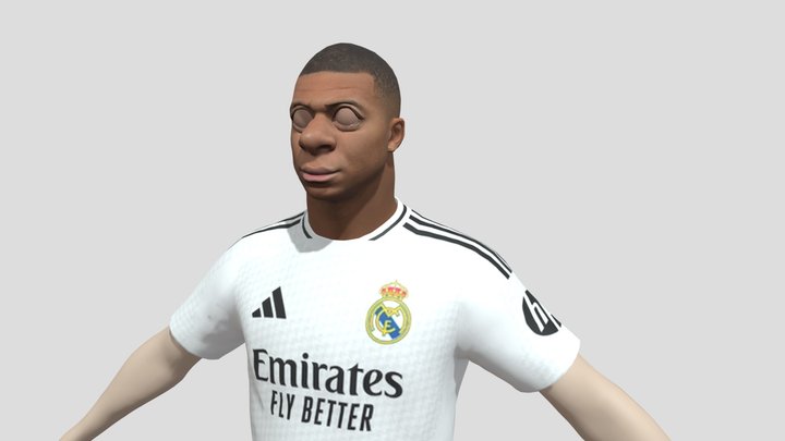 Mbappe Cartoon 3D model 3D Model