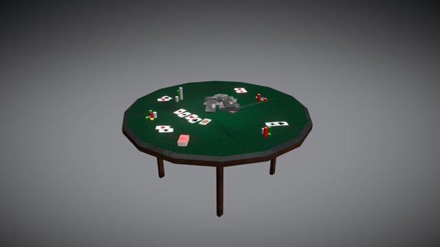 Endabgabe_Barfight_Pokertable_Alexander_Wirtz 3D Model